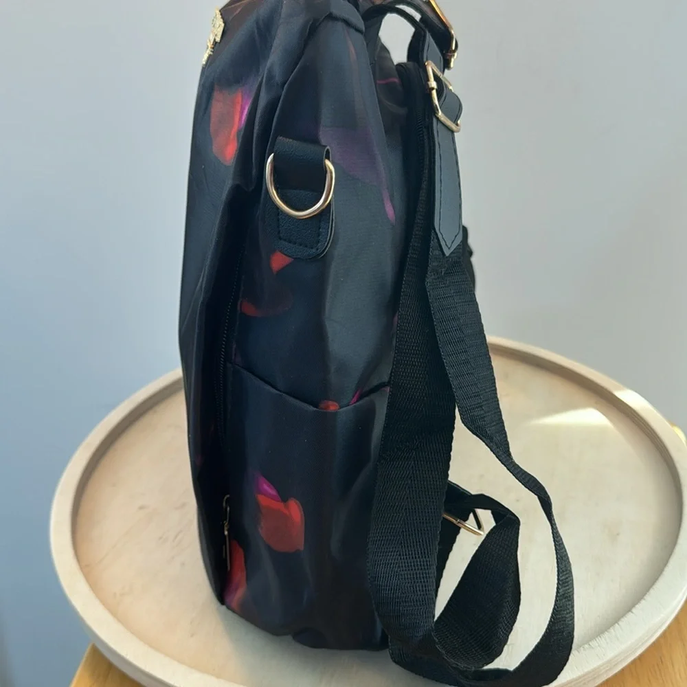 Black Poaba nylon backpack - Picture 3 of 15